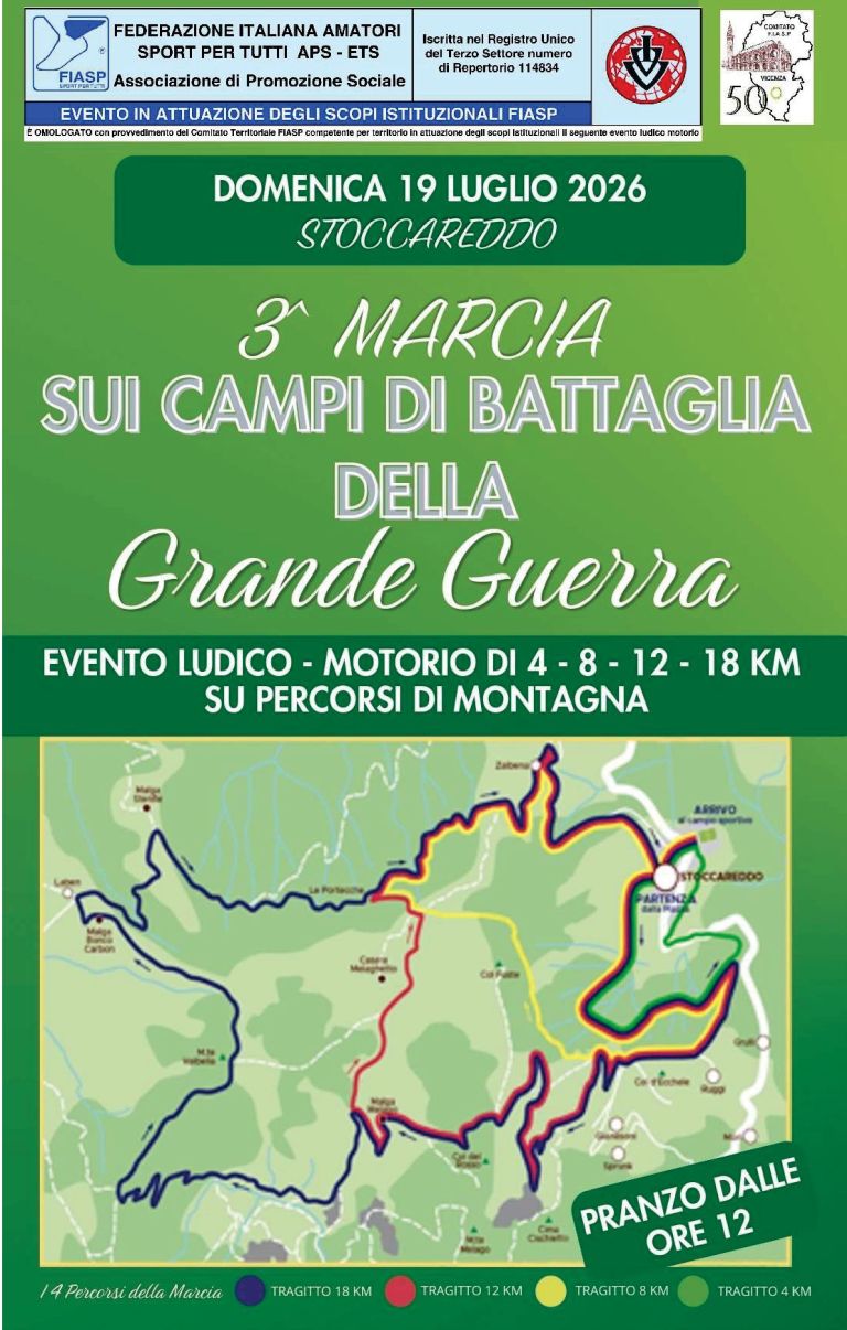 3° Marcia sui campi di battaglia della Grande Guerra